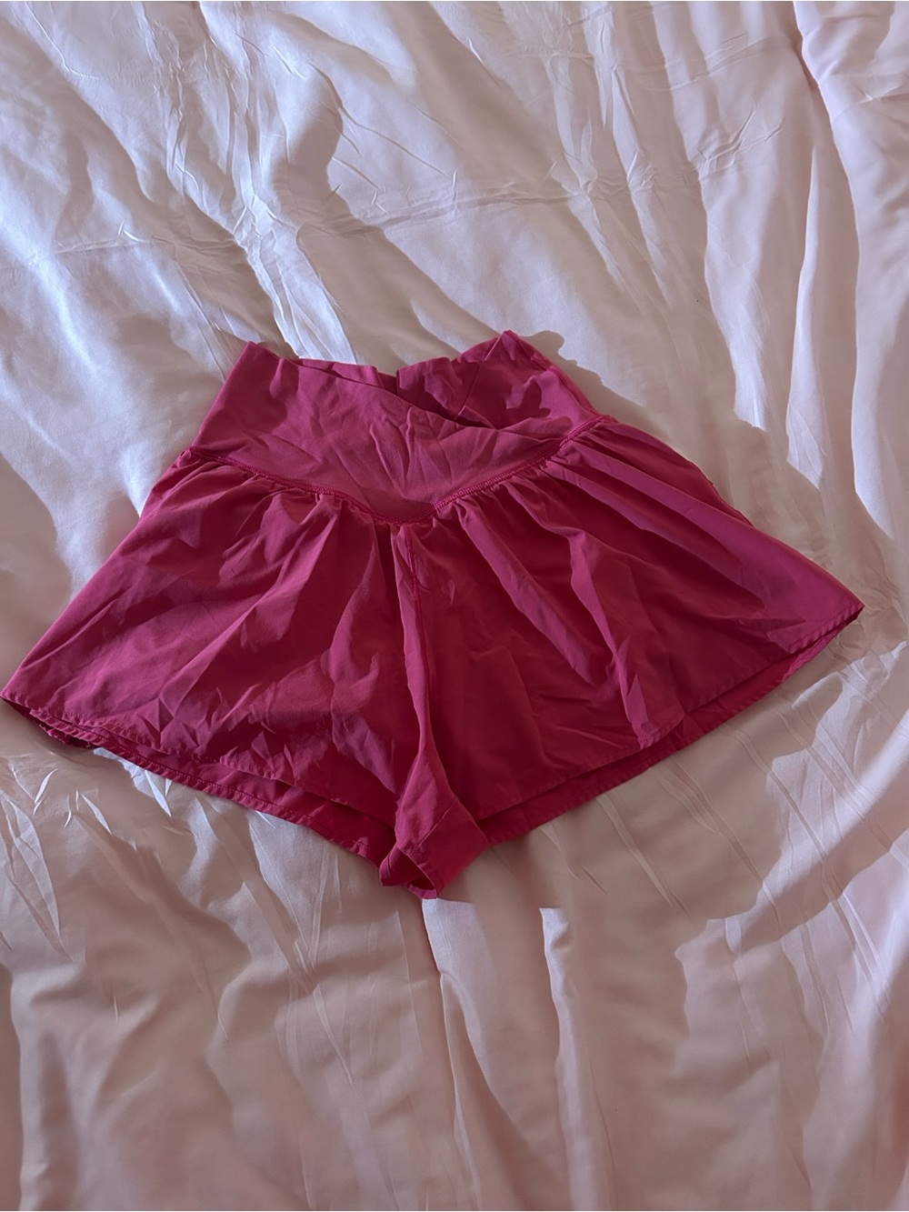 Women's High-Waist Pink Shorts